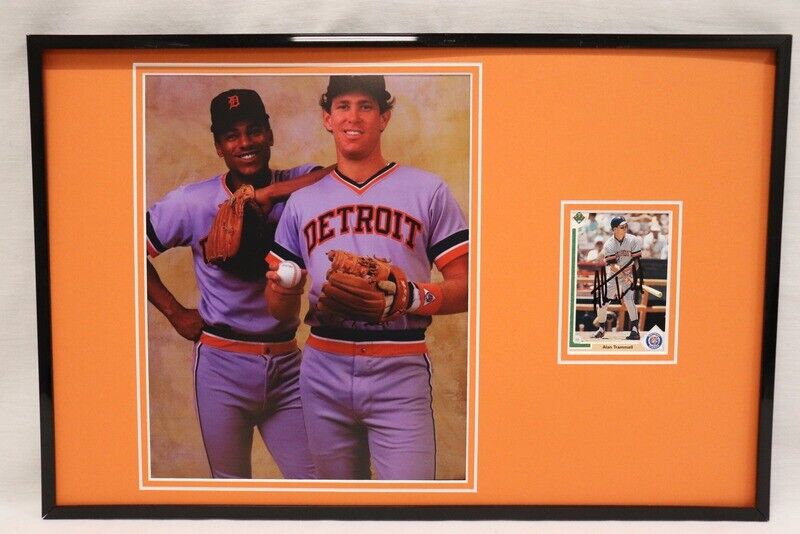 Alan Trammell Signed Framed 11x17 Photo Display JSA Tigers w/ Lou Whitaker