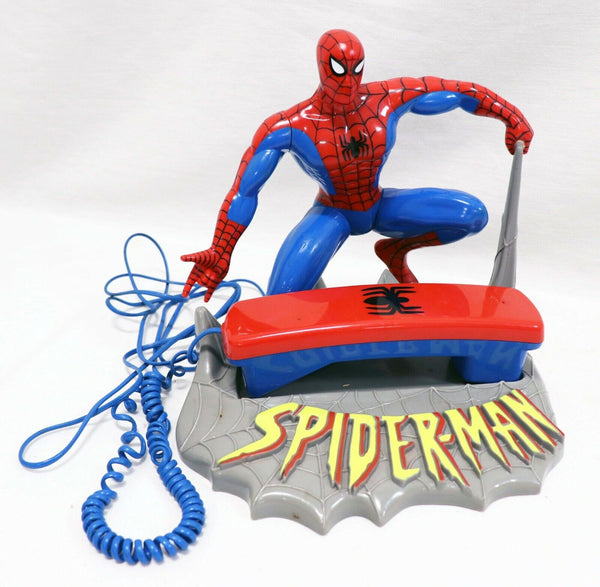 VINTAGE 1994 Rec Sound Marvel Spider-Man Figure Telephone