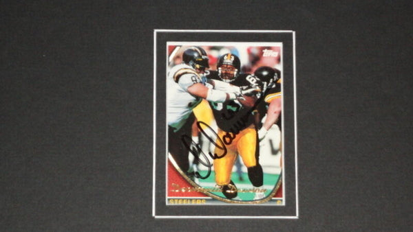 Dermontti Dawson Signed Framed 11x17 Photo Display Steelers 