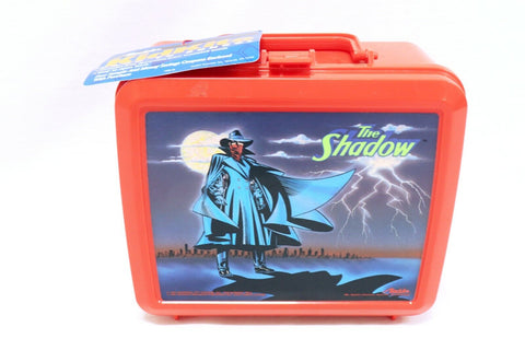 VINTAGE w/ TAGS 1994 Aladdin The Shadow Plastic Lunch Box (cracked)