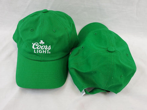 NEW Coors Light Beer Green St Patrick's Day Irish Snapback Adjustable Hat Cap