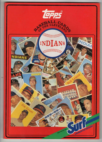 VINTAGE 1987 Surf Laundry Topps Baseball Card Cleveland Indians Book