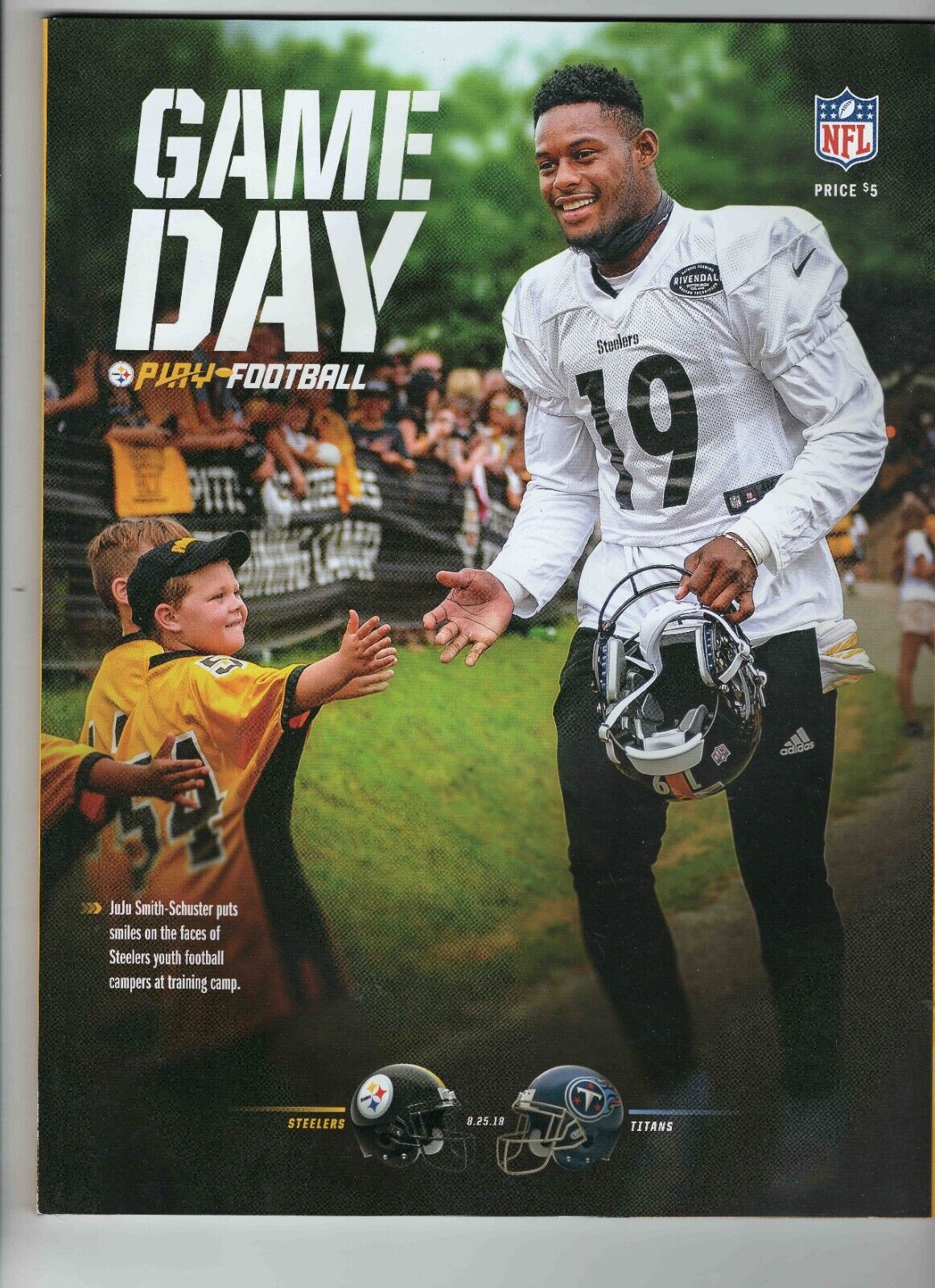 Aug 25 2018 Titans @ Steelers Program Ben Roethlisberger Derrick Henry