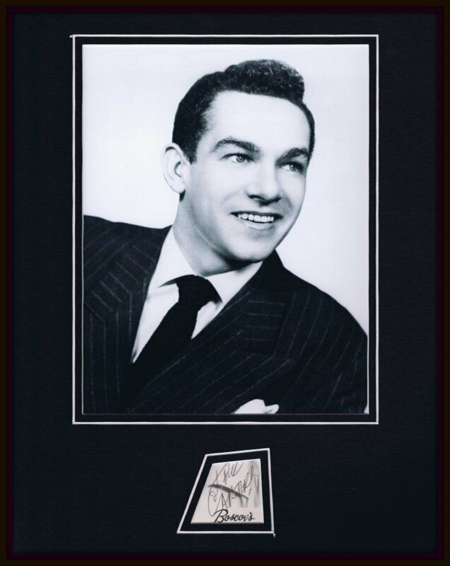 Jack Carter Signed Framed 11x14 Photo Display 