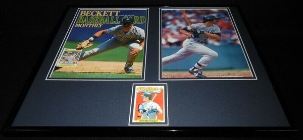 Don Mattingly Signed Framed 16x20 1990 Beckett Magazine & Photo Display Yankees