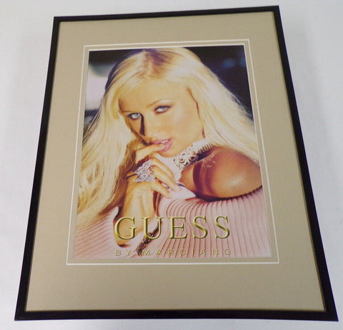 Paris Hilton 2004 Guess by Marciano Framed 11x14 ORIGINAL Vintage Advertisement