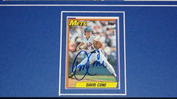 David Cone Signed Framed 11x14 Photo Display Mets Yankees