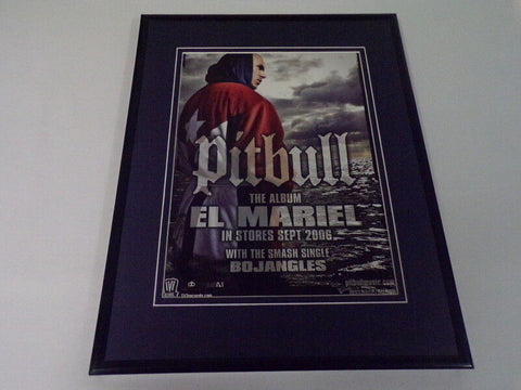 Pitbull 2006 El Mariel Framed 11x14 ORIGINAL Vintage Advertisement