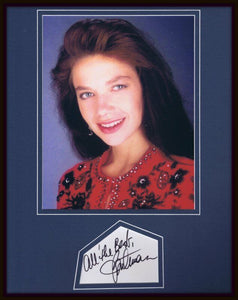 Justine Bateman Signed Framed 11x14 Photo Display Family Ties