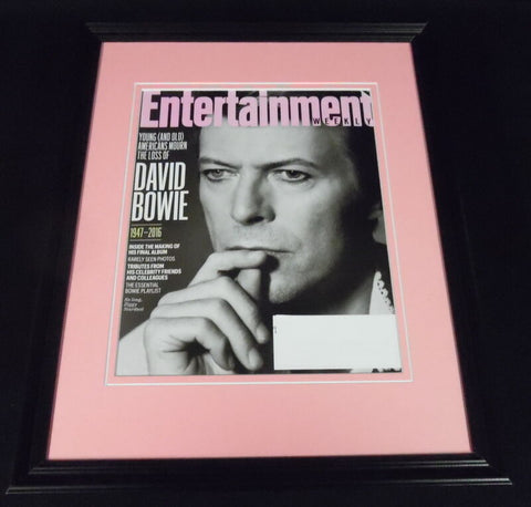 David Bowie Framed 11x14 ORIGINAL 2016 Entertainment Weekly Cover 