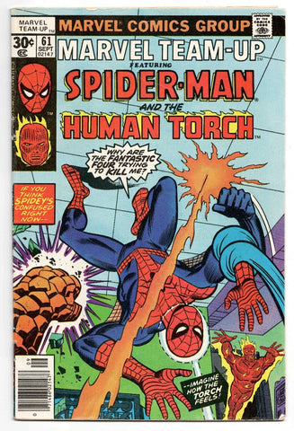 Marvel Team Up #61 VINTAGE 1977 Marvel Comics Spider-Man Human Torch