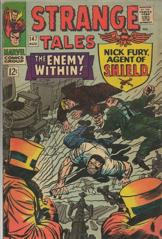 Strange Tales #147 ORIGINAL Vintage 1966 Marvel Comics Nick Fury SHIELD