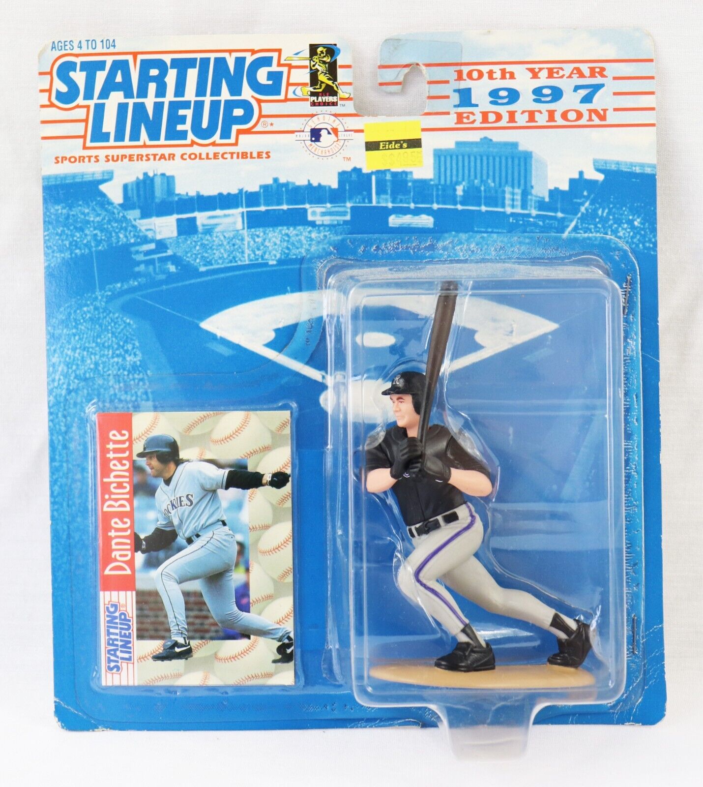 VINTAGE SEALED 1997 Starting Lineup SLU Figure Dante Bichette Rockies