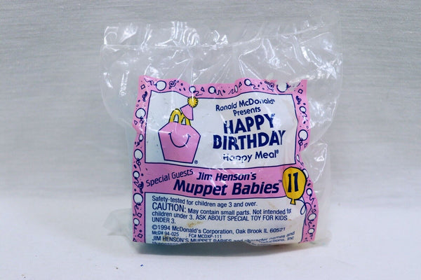 SEALED 1994 McDonald's Muppet Babies Birthday Train Piggy + Kermit Figure