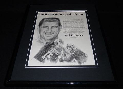 Earl Morrall 1969 The Equitable Framed 11x14 ORIGINAL Vintage Advertisement 