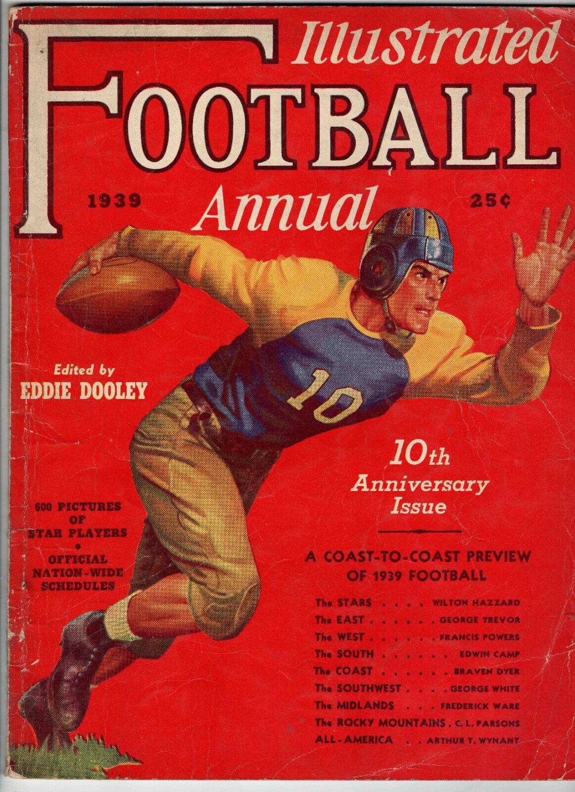 VINTAGE 1939 Illustrated Football Annual Magazine