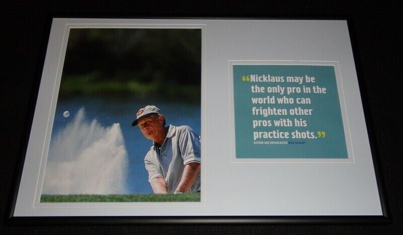 Jack Nicklaus Framed 12x18 Photo & Quote Display 