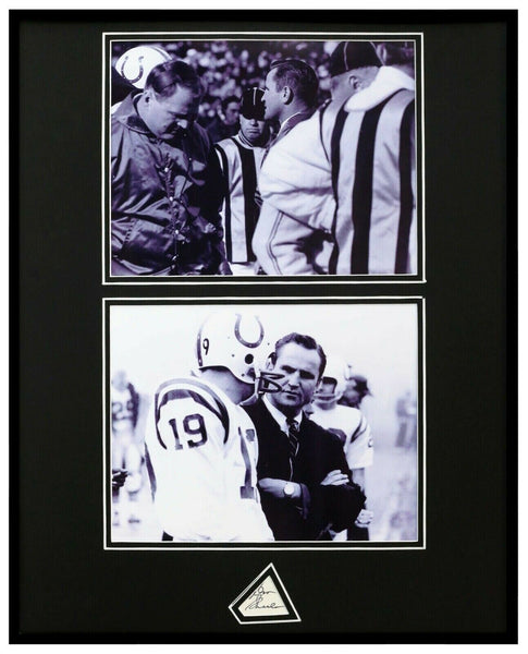 Don Shula Signed Framed 16x20 Photo Set JSA w/ Chuck Noll & Johnny Unitas