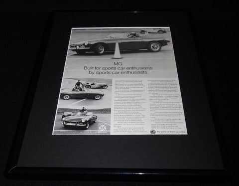 1972 MG MGB Framed 11x14 ORIGINAL Vintage Advertisement B