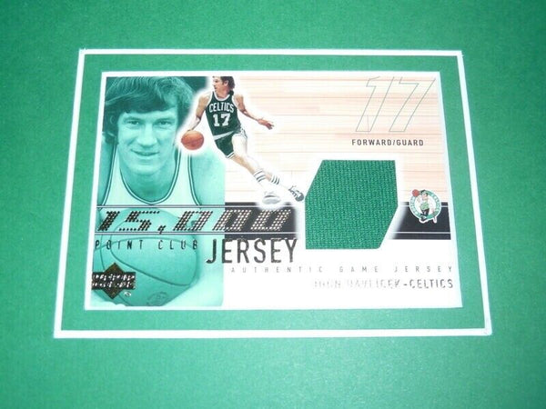 John Havlicek 16x20 Framed Game Used Jersey & Photo Display Celtics 