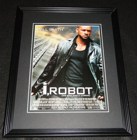 I, Robot 2004 Framed 11x14 ORIGINAL Vintage Advertisement Will Smith