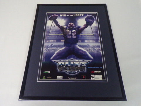 2005 Blitz The League XBox PS2 Framed 11x14 ORIGINAL Vintage Advertisement