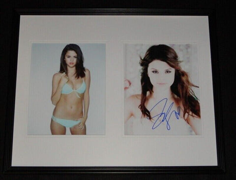 Selena Gomez Signed Framed 16x20 Photo Set AW Spring Breakers