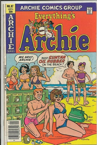 Everything's Archie #87 ORIGINAL Vintage 1980 Archie Comics GGA 4 Bikini Cover