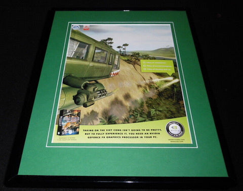 Battlefield Vietnam 2004 EA Framed 11x14 ORIGINAL Advertisement 