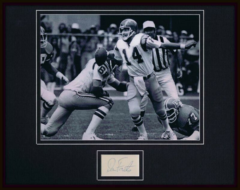 Dan Fouts Signed Framed 11x14 Photo Display San Diego Chargers 