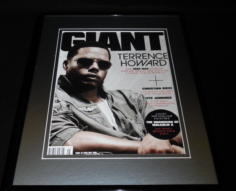 Terrence Howard Framed 11x14 ORIGINAL 2008 Giant Magazine Cover Empire Iron Man