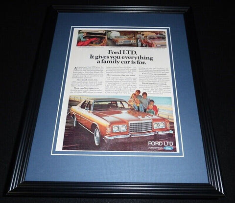 1976 Ford LTD Framed 11x14 ORIGINAL Vintage Advertisement