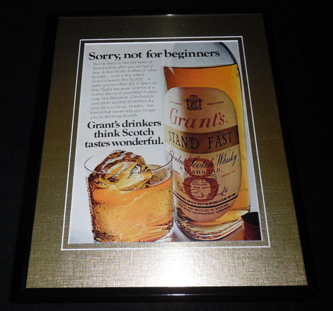 1968 Grant's Stand Fast Whisky 11x14 Framed ORIGINAL Vintage Advertisement 