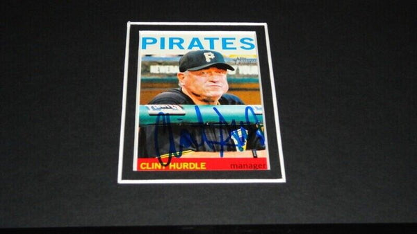 Clint Hurdle Signed Framed 11x17 Photo Display Pirates w/ Andrew McCutchen