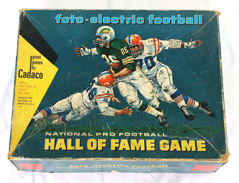 ORIGINAL Vintage Cadaco Foto Electric Hall of Fame Football Game