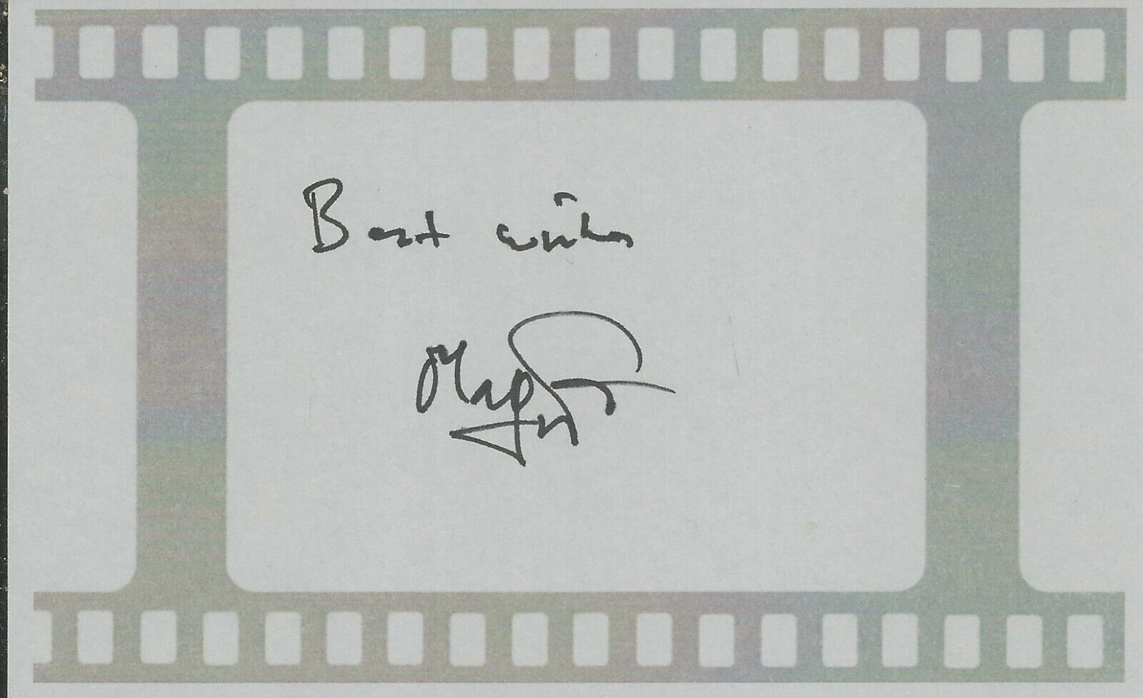 Monty Norman Signed Index Card James Bond Theme Song Composer