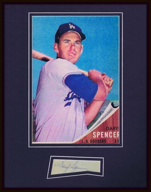 Daryl Spencer Signed Framed 11x14 Photo Display Dodgers