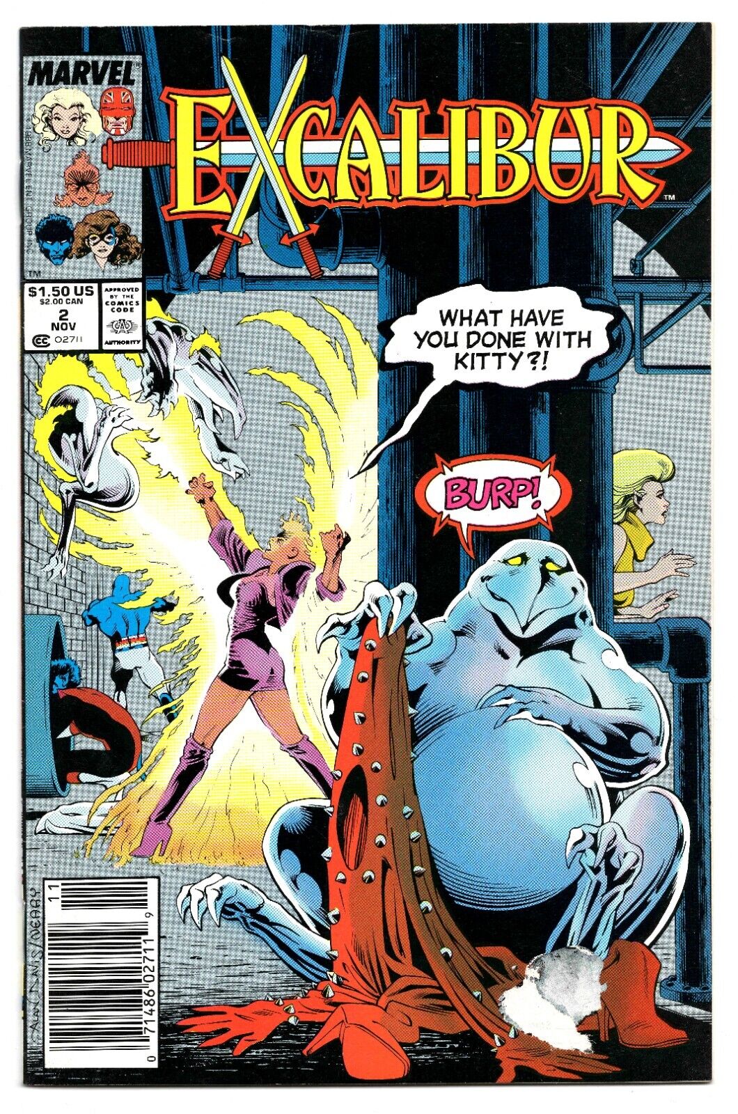 Excalibur #2 VINTAGE 1988 Marvel Comics