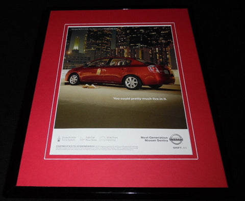 2007 Nissan Sentra Framed 11x14 ORIGINAL Vintage Advertisement