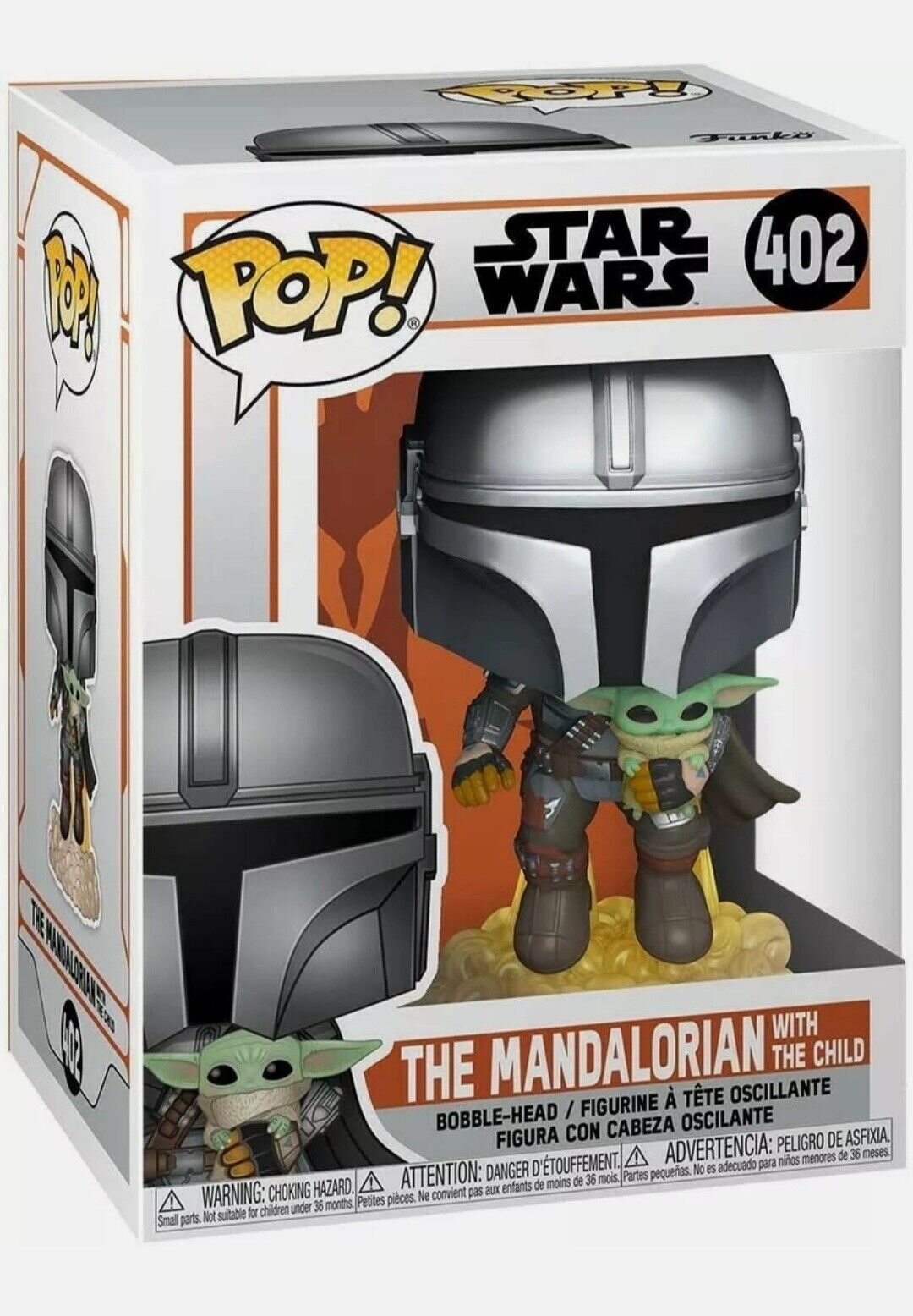 NEW SEALED Funko Pop Figure Star Wars Mandalorian + Child Grogu Baby Yoda 