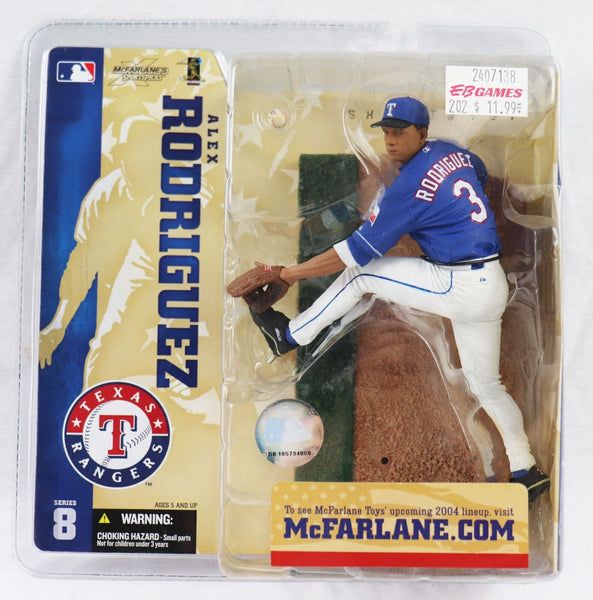 VINTAGE 2004 McFarlane Series 8 Alex Rodriguez Action Figure Rangers