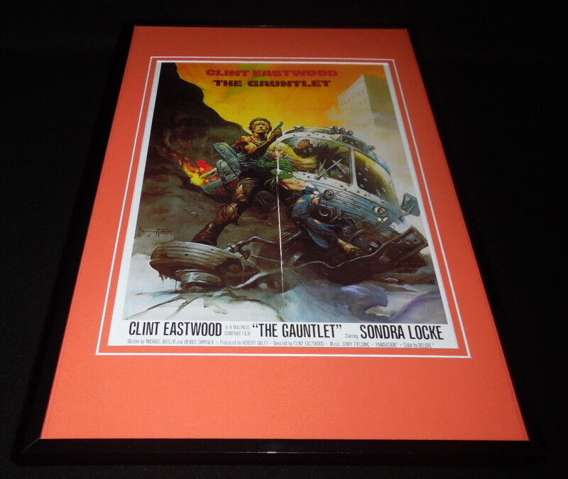 The Gauntlet 11x17 Framed Repro Poster Display Clint Eastwood