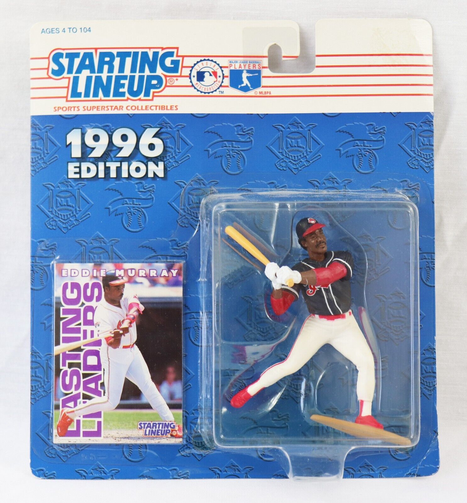 VINTAGE SEALED 1996 Starting Lineup SLU Figure Eddie Murray Indians