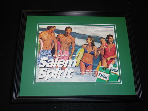 1985 Salem Cigarettes Framed 11x14 ORIGINAL Vintage Advertisement