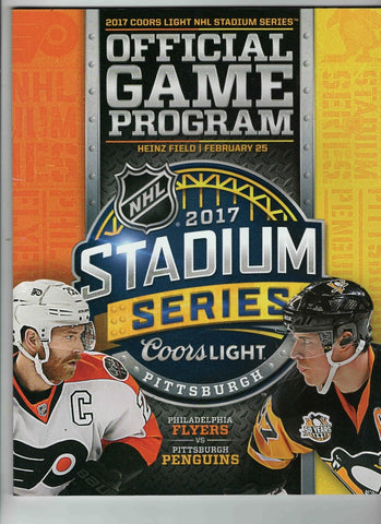 2017 Stadium Series Program Pittsburgh Penguins Philadelphia Flyers