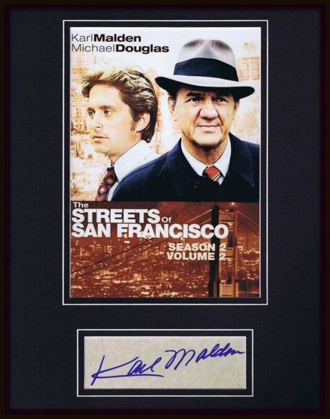 Karl Malden Signed Framed 11x14 Photo Display JSA Streets of San Francisco