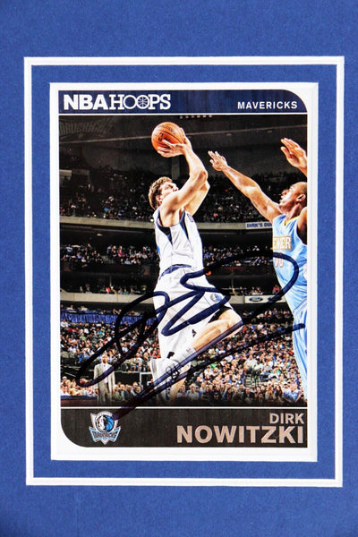 Dirk Nowitzki Signed Framed 11x17 Photo Display JSA Mavericks