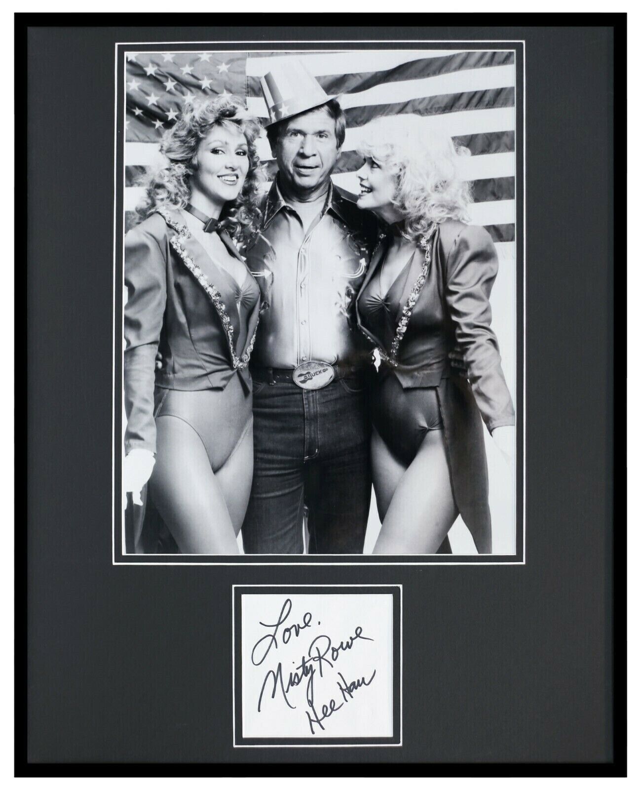 Misty Rowe Signed Framed 16x20 Photo Display JSA Hee Haw