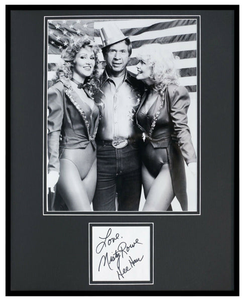 Misty Rowe Signed Framed 16x20 Photo Display JSA Hee Haw