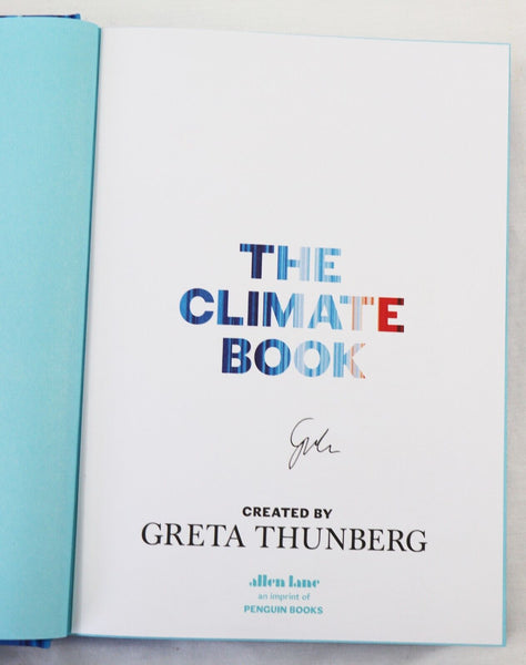 Greta Thunberg Signed Hardcover The Climate Book